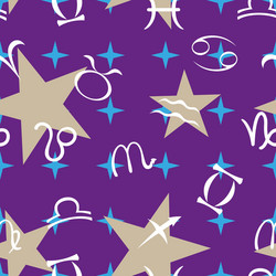 seamless pattern on zodiac vector