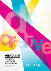 Abstract Color Layout Background vector image