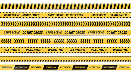 danger ribbon alert stripes warning tape vector