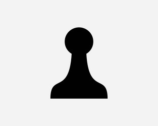 Pawn chess piece icon vector