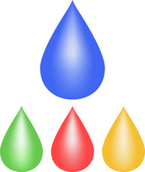 multicolored drops vector