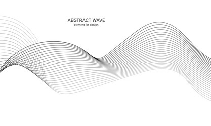 abstract wave element for design digital vector image