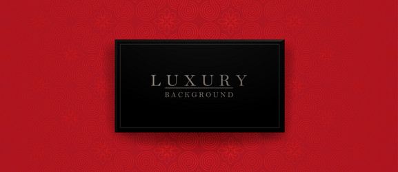 isolated rectangular frame on a bright red vector image