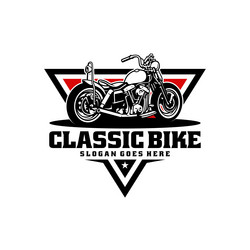 Vintage motorcycle logo vector