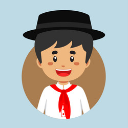 avatar of a portuguese character vector