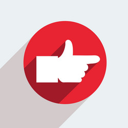 red circle icon on gray background eps10 vector image