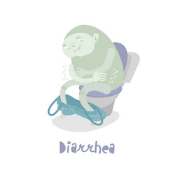 Diarrhea Funny Cartoon