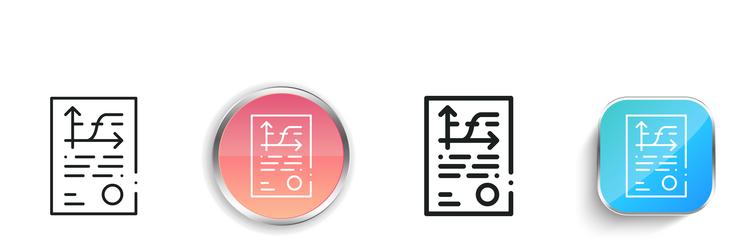dose icon thin linear regular and button style vector image