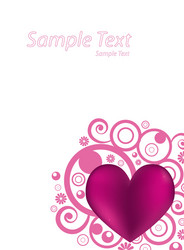 Heart background vector