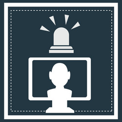 security system and technologies graphic design vector image