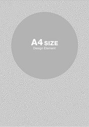 white gray dots circle frame background a4 size vector image
