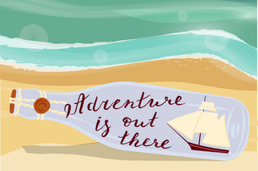 Adventure is out vector