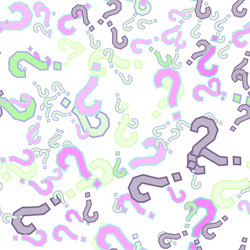 Quiz seamless pattern question marks doubt faq vector