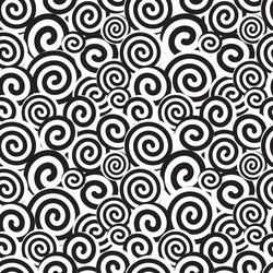 Black and white swirl seamless pattern Royalty Free Vector