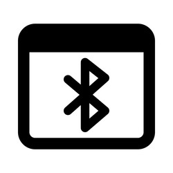 Website connected with bluetooth device vector