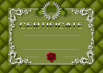 elegant template of certificate diploma vector