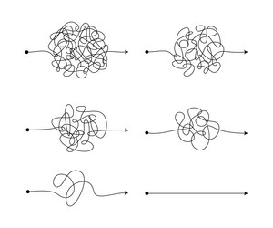 messy lines complicated scribble path vector image