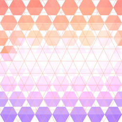 Pattern geometric with triangle and hexagon vector