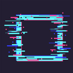 distortion dynamic square element technology vector image