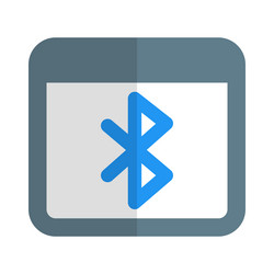 Website connected with bluetooth device vector