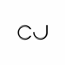 Jc logo letter monogram slash with modern Vector Image