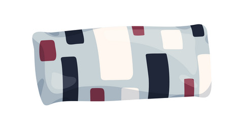 soft cushion design with geometry pattern vector image