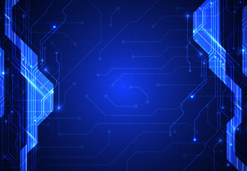 Abstract background with technology circuit board vector