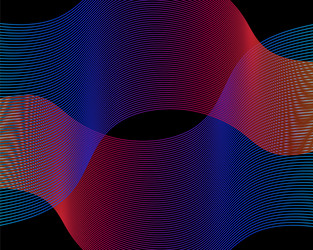 abstract smooth color wave curve flow gradient vector image