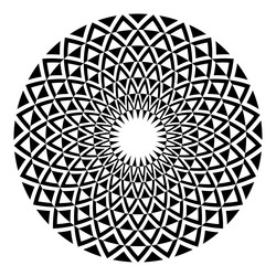 Intricate Radial Circle Pattern vector