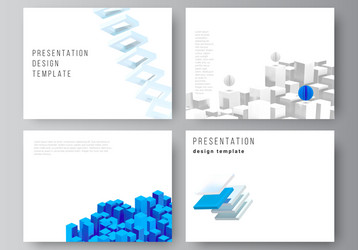 layout of presentation slides design vector image