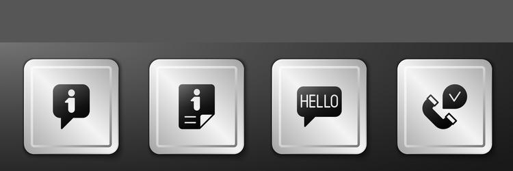 set information hello in different languages vector