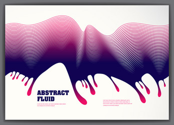 fluid flow wavy abstract background 3d colorful vector image