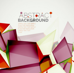 geometric shapes with sample text abstract vector image
