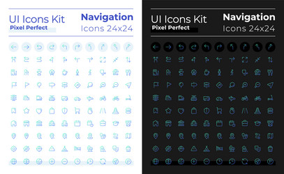 gps navigation pixel perfect gradient linear ui vector