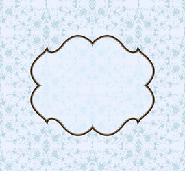 Seamless background pattern and frame vector