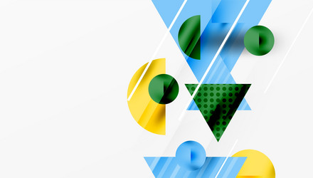 abstract geometric shapes overlap creating vector image
