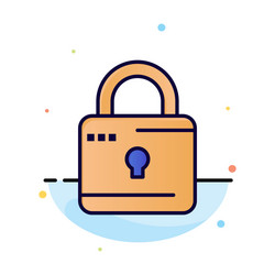 Lock computing locked security abstract flat vector