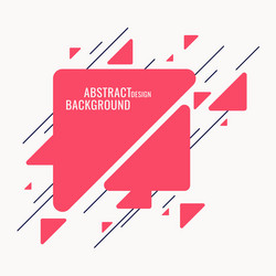 abstract geometric background with triangles vector image