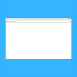 browser windowweb in flat style window vector