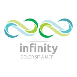 Infinity logo business company corporate letter b Vector Image