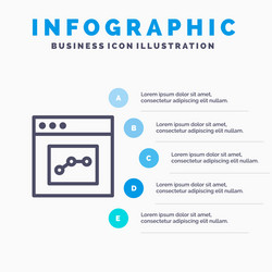 analytics communication interface user line icon vector image