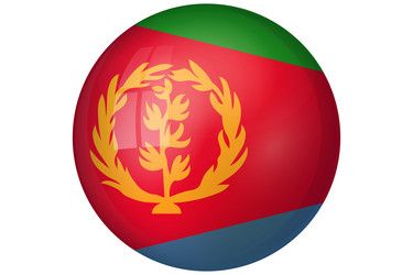 flag of eritrea eritrean national symbol vector image