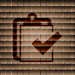 notepad paper documents flat modern web button vector image