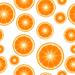 citrus slices seamless pattern background vector image