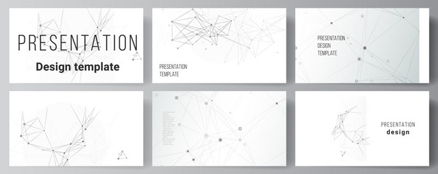 layout of presentation slides design vector image