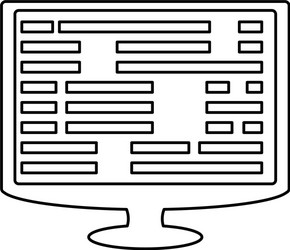 programming system codes vector image
