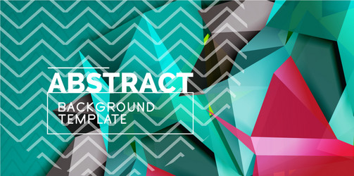 triangular low poly background design vector image