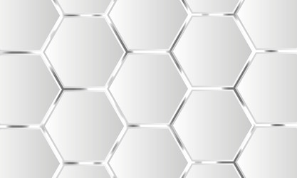 3d hexagonal technology abstract white background Vector Image