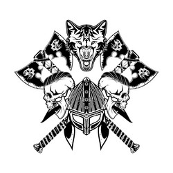 Viking Tattoo Berserker Vector Images 90