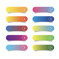 empty web button set vector image
